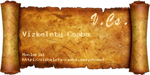 Vizkelety Csaba névjegykártya